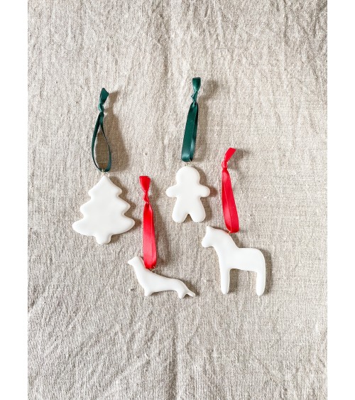 Ceramic Christmas tree ornaments