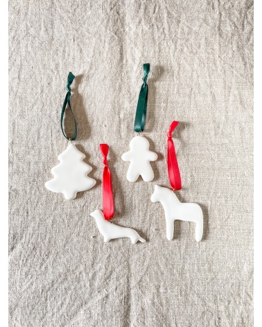 Ceramic Christmas tree ornaments