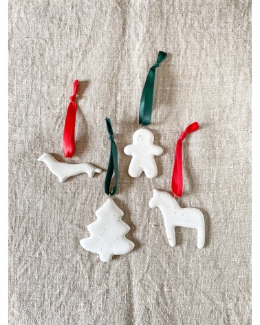 Ceramic Christmas tree ornaments