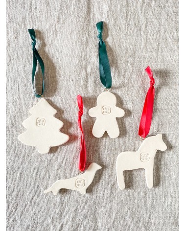 Ceramic Christmas tree ornaments