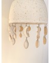 Handmade stoneware moon lamp