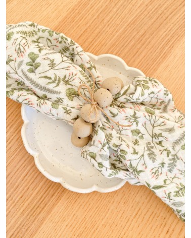 Handmade ceramic napkin rings