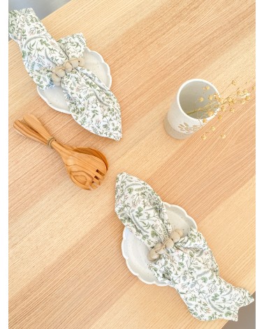 Handmade ceramic napkin rings