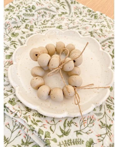 Handmade ceramic napkin rings