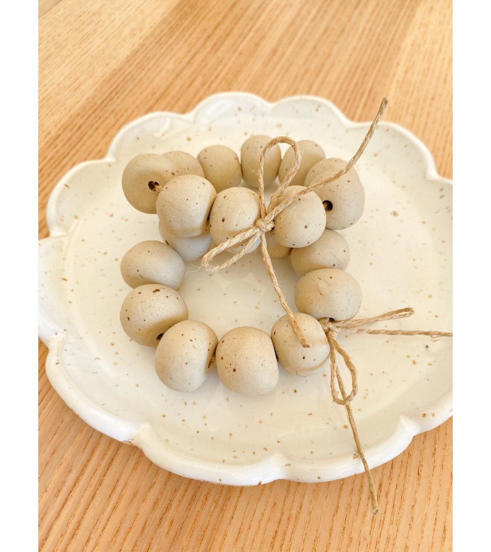 Handmade ceramic napkin rings