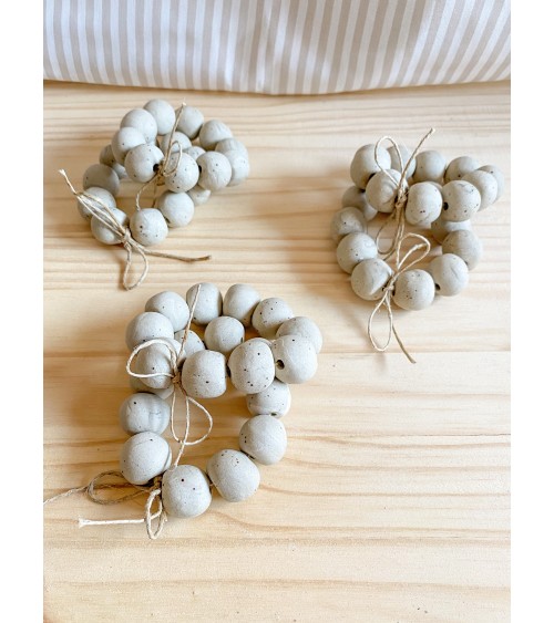 Handmade ceramic napkin rings