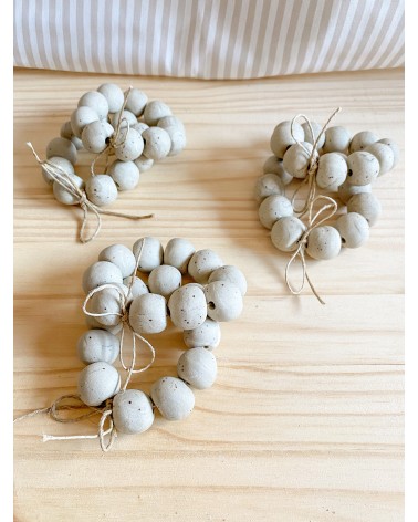 Handmade ceramic napkin rings