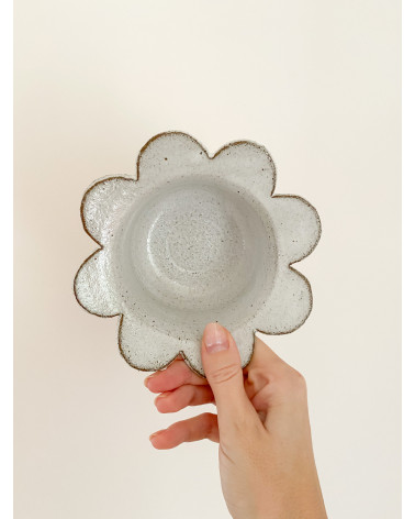 Handmade ceramic flower bowl