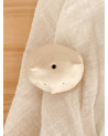 Little ceramic fox incense or flower holder
