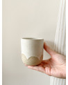 Handmade ceramic scalloped mug
