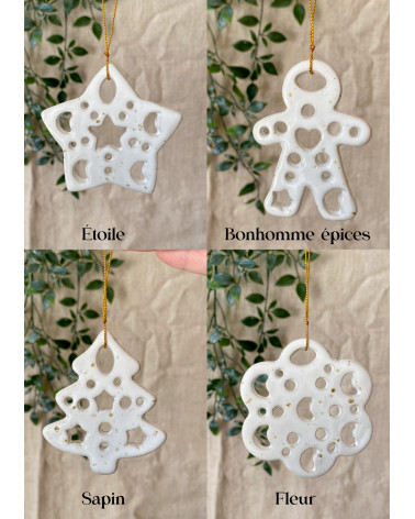 Ceramic Christmas tree ornaments