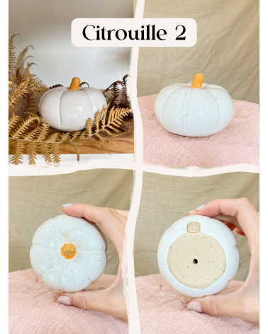 Handmade ceramic pumpkin
