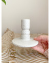 Handmade artisanal ceramic candle holder