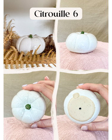 Handmade ceramic pumpkin