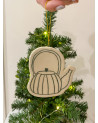 Ceramic Christmas tree ornament