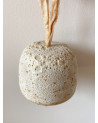 Handmade artisanal ceramic moon bell