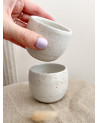 Handmade artisanal ceramic espresso cup