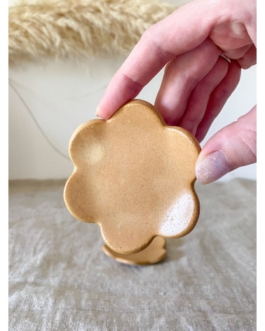 Ceramic flower teabag Dish table Art