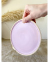 Handmade ceramic colorful pastry plate