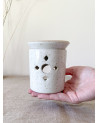 Handmade artisanal ceramic wax or oil burner