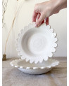 Handmade ceramic flower dish