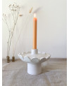 Handmade artisanal ceramic candle holder