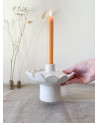 Handmade artisanal ceramic candle holder