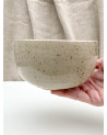 Handmade stoneware strainer bowl Natura Collection