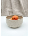 Handmade stoneware strainer bowl Natura Collection