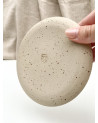 Handmade stoneware cookie plate Natura Collection