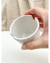 Ceramic paint brush cup and holder for painting