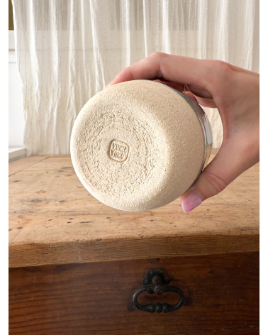 Mug écume arc en ciel artisanal en céramique fait main