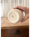 Handmade artisanal ceramic rainbow beach cup