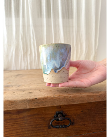 Mug Joy arc en ciel artisanal en céramique fait main