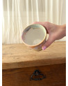 Handmade artisanal ceramic rainbow cup