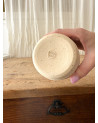Handmade artisanal ceramic turquoise cup