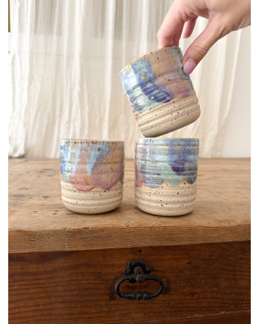 Mug Joy violet artisanal en céramique fait main