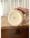 Handmade artisanal ceramic rainbow beach cup