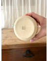 Handmade artisanal ceramic rainbow beach cup