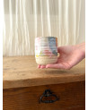 Handmade artisanal ceramic rainbow cup