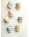 Mug Joy arc en ciel artisanal en céramique fait main