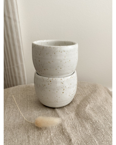 Handmade artisanal ceramic espresso cup