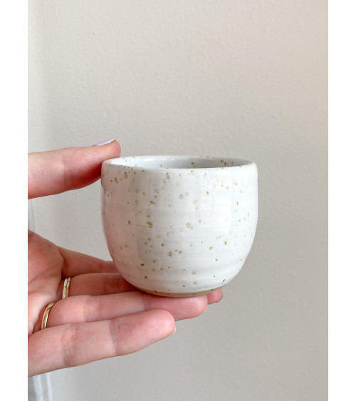 Handmade artisanal ceramic espresso cup
