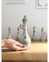 Handmade artisanal ceramic rainbow bud vase