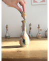 Handmade artisanal ceramic rainbow bud vase