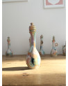 Handmade artisanal ceramic rainbow bud vase