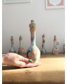 Handmade artisanal ceramic rainbow bud vase