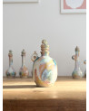 Handmade artisanal ceramic rainbow bud vase