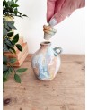 Handmade artisanal ceramic rainbow bud vase