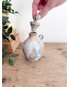 Handmade artisanal ceramic rainbow bud vase